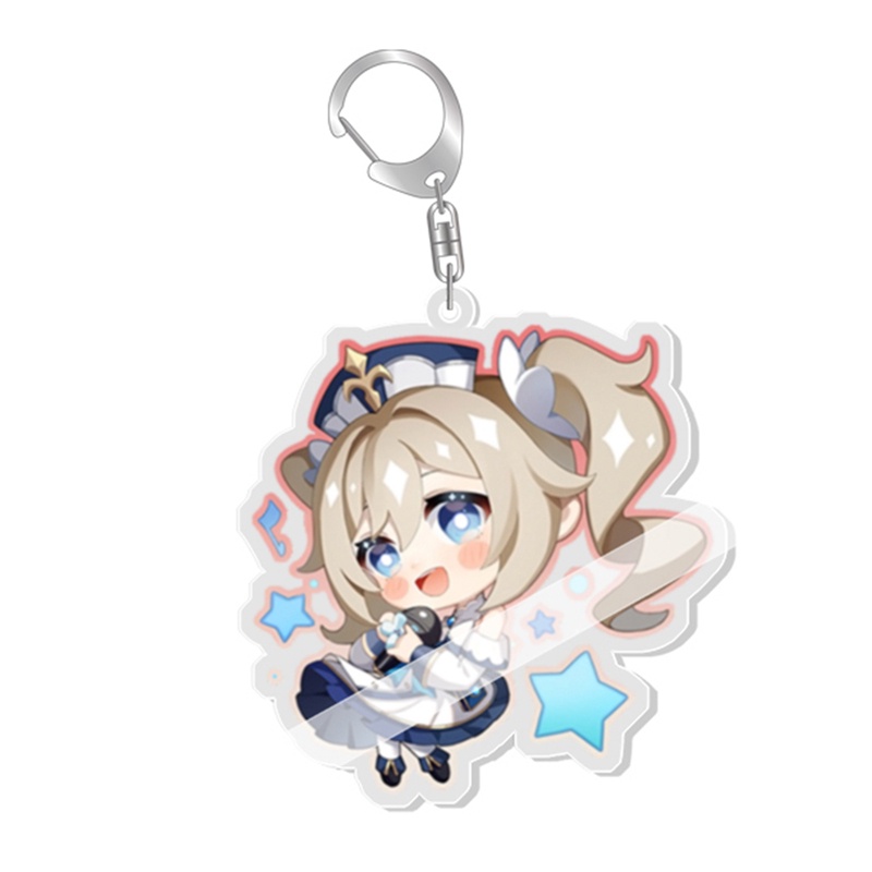 Móc Khóa Nhựa Acrylic Hai Mặt Hóa Trang Nhân Vật Kaedehara Kazuha