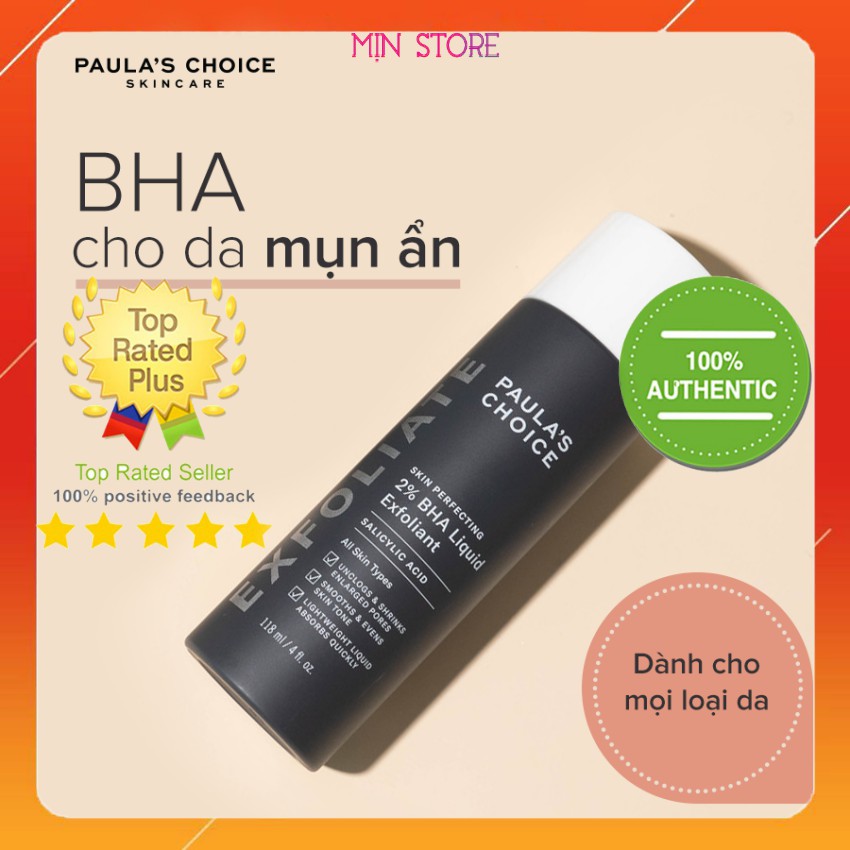 Dung dịch loại bỏ tế bào chết Paula's Choice Skin Perfecting 2% BHA Liquid Exfoliant 30ml