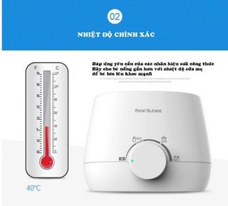 Máy hâm sữa đôi Read bubee