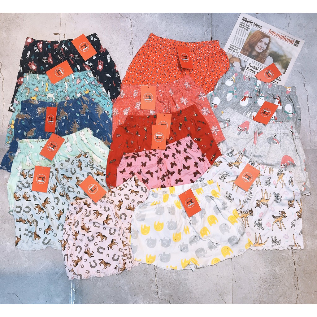 [QUẦN NỮ COTTON THÁI] Quần Đùi Nữ, Quần Ngủ Nữ Nhiều Hình Phối Áo 2 Dây Mặc Nhà cực Thoải Mái | BigBuy360 - bigbuy360.vn