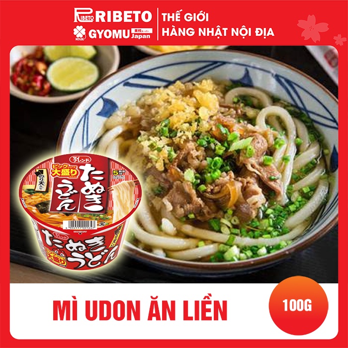 Mì Udon ăn liền 100g T24 - Kobe Bussan , Hàng Nội địa Nhật Bản