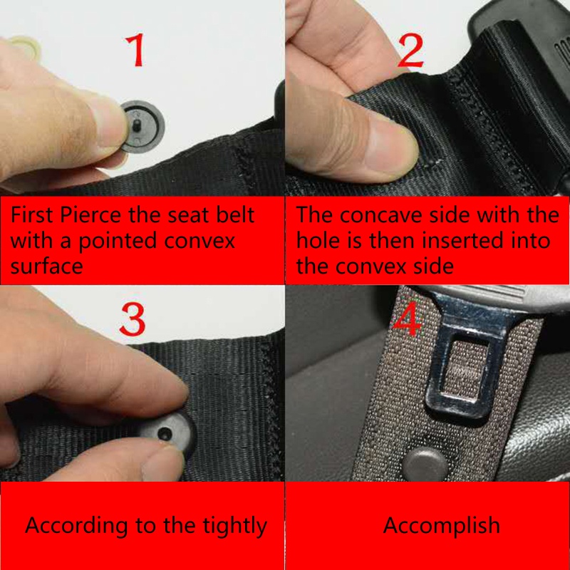 Set 10 Nút Chặn Dây An Toàn Xe Hơi Thoải Mái