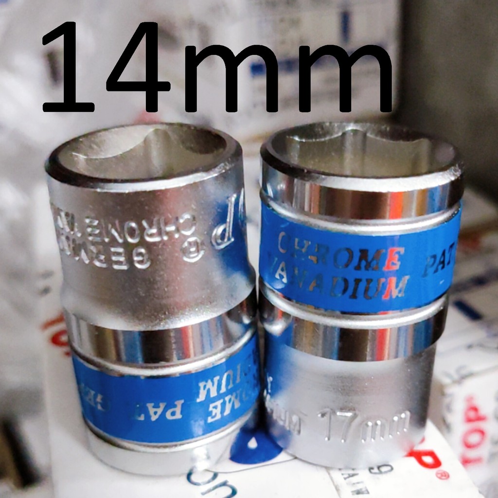Khẩu / tuýp 14 mm TOP chính hãng, size 1/2 phổ thông, Cty TM&amp;XNK TOP Việt Nam
