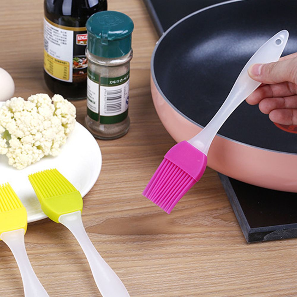 Set 1/5 cọ silicone phết dầu làm bánh/nướng BBQ nhiều màu
