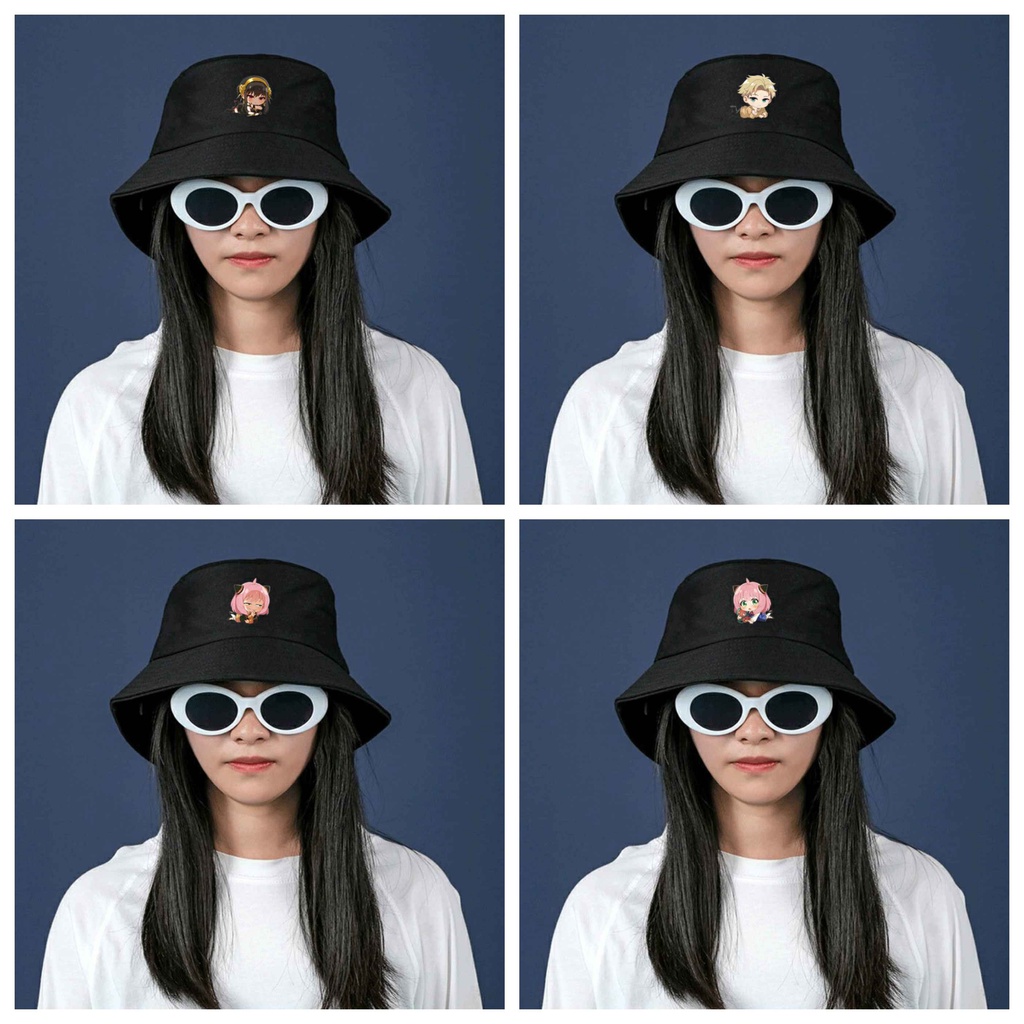 Mũ bucket in hình SPY x Family ver nằm gia đình điệp viên anime chibi tiện lợi thời trang quà tặng idol cpop