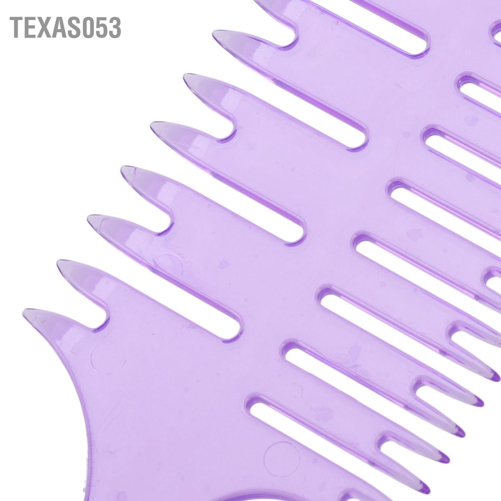 Set 8 Lược Nhuộm Tóc 3 Mặt ABS Màu Tím Tạo Kiểu Tại Nhà / Salon