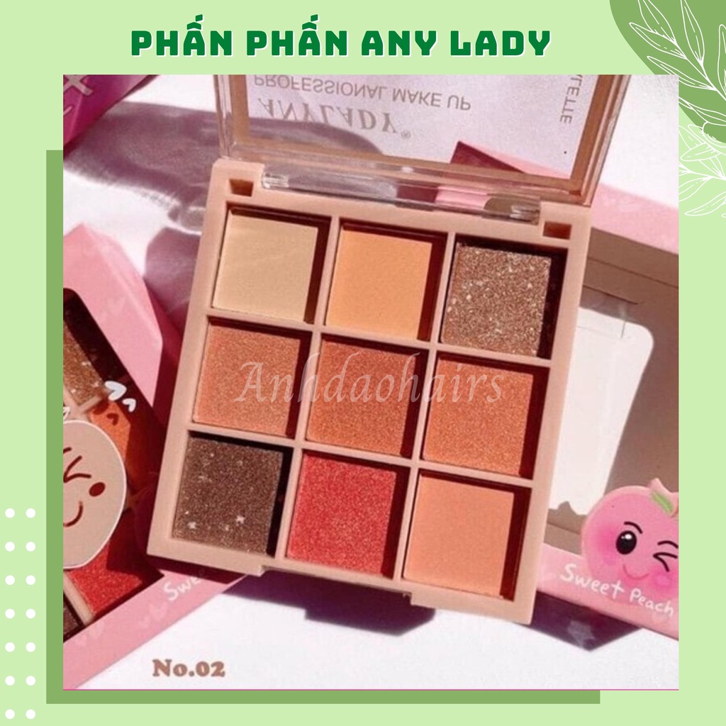 Phấn mắt Anylady trái đào 9 ô