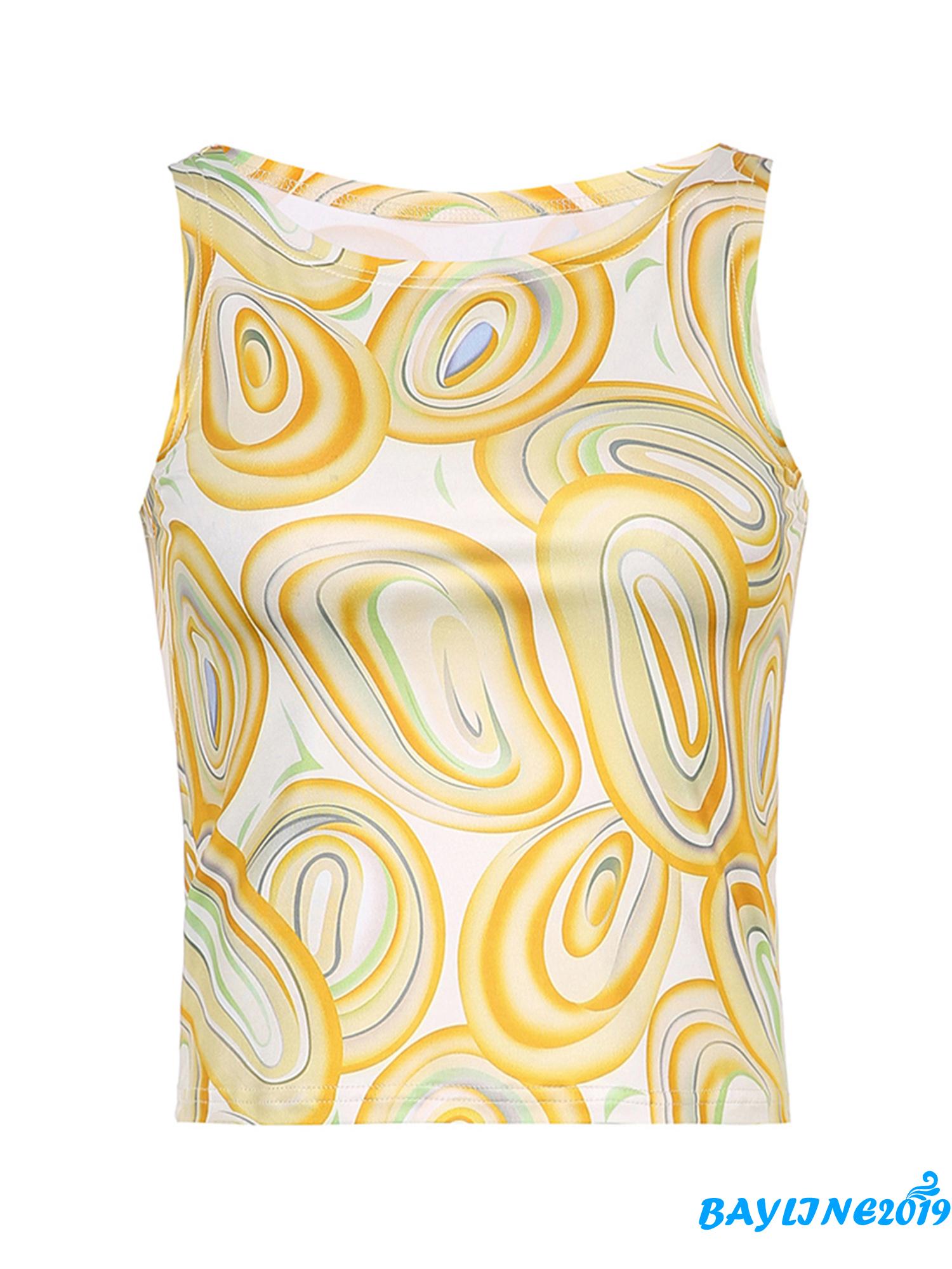 Áo Nữ Không Tay Họa Tiết Lá Cây Thời Trang Quyến Rũ | BigBuy360 - bigbuy360.vn