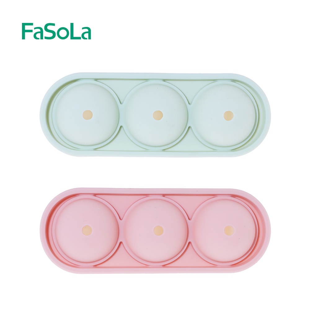 Khay silicon làm đá, trà, trái cây viên tròn, vuông FASOLA FSLYL-006; FSLYL-005