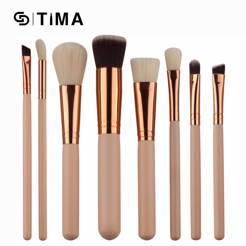 Set 8 cọ trang điểm GDTIMA hai màu làm đẹp tiện dụng cho nữ