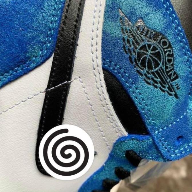 Giày thể thao Jordan xanh loang nước biển cổ cao, Giày JD1 high tie dye cao cổ nam nữ siêu hot Full Box Bill-Lyly | BigBuy360 - bigbuy360.vn