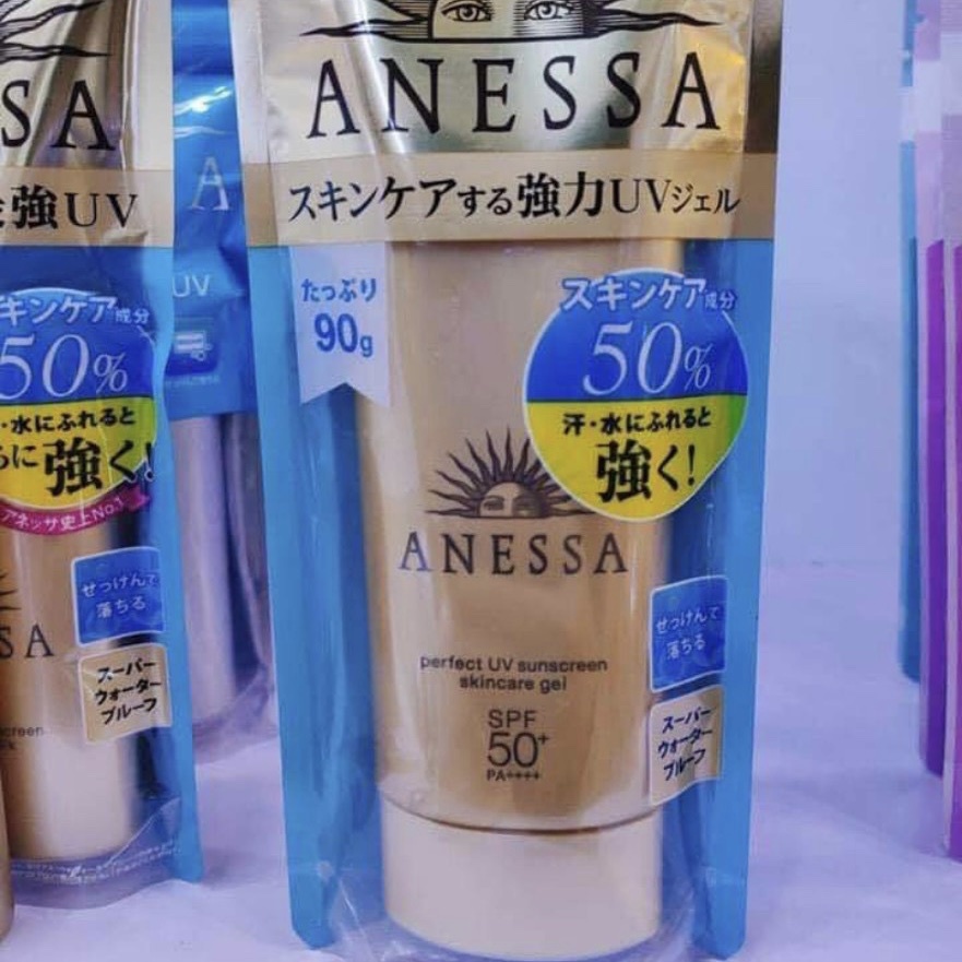 Kem chống nắng Anessa spf50+ Nhật Bản dưỡng da bảo vệ da chống trôi trong nước và mồ hôi cho mọi loại da