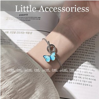 Vòng Tay Mặt Con Bướm Màu Xanh Ngọc Ngọt Ngào Cho Nữ LắcTay Phụ Kiện Thời Trang BR003