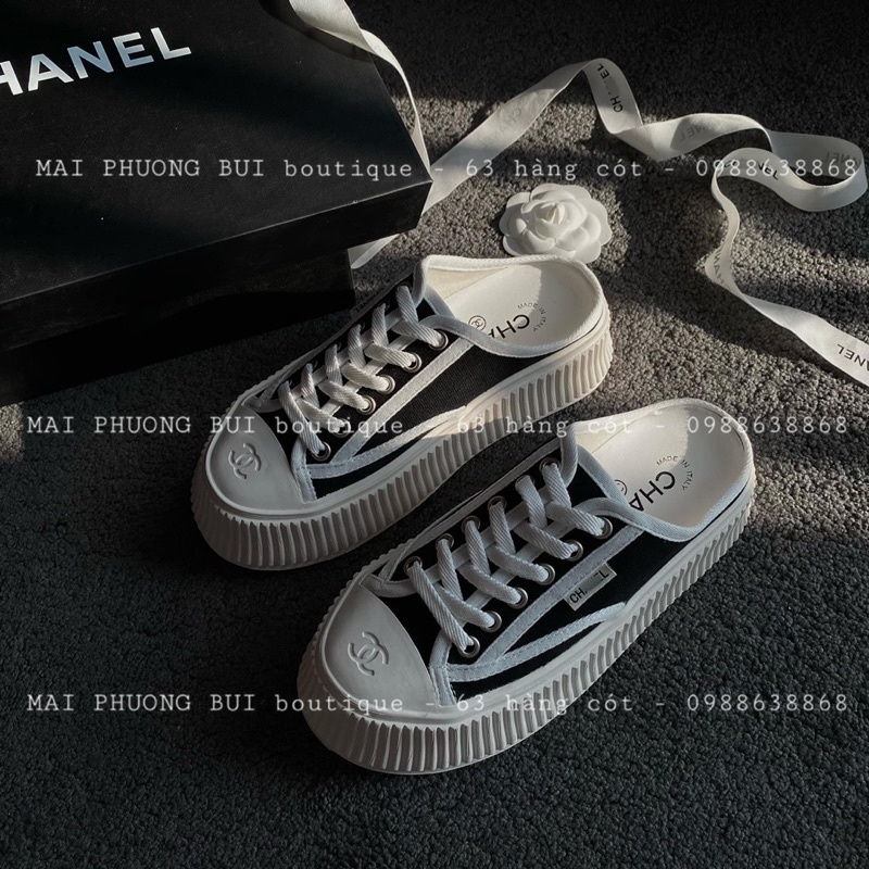 Sục thể thao channel độn đế bánh mì mai phương bùi