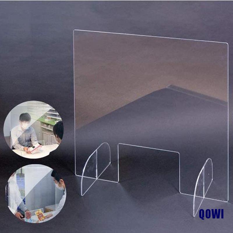 Tấm vách ngăn bằng nhựa acrylic chống hắt hơi chuyên dụng cho quầy tính tiền/ tiệm làm móng/ salon QOWI