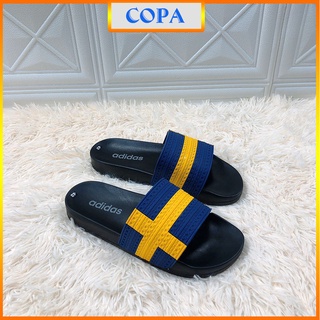 Dép lê dép nam nữ unisex kẻ sọc đúc nguyên khối êm ái bền bỉ COPA ADT45