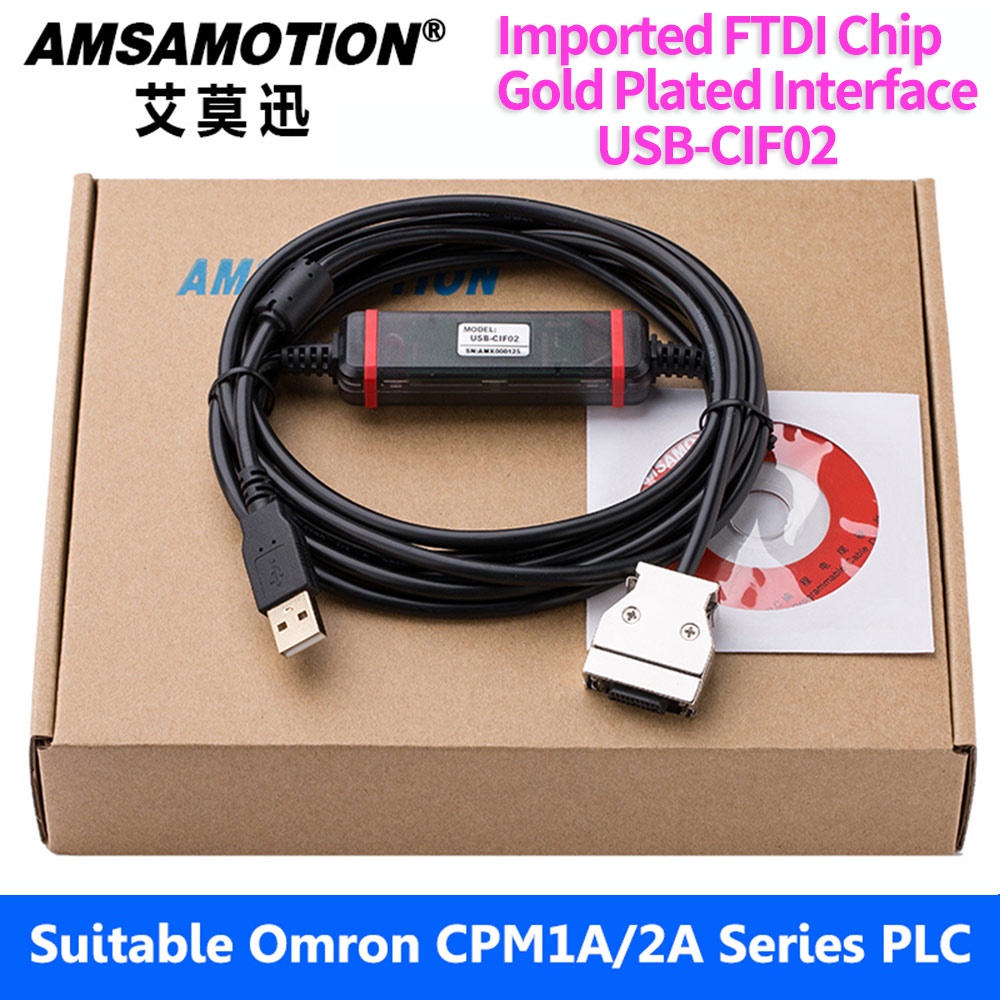 Cáp tải xuống USB-CIF02 Thích hợp cho cáp lập trình PLC Omron CPM1A / 2A Series được nâng cấp Cổng U