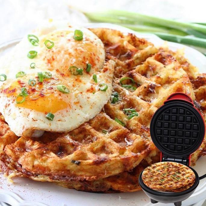 Máy Làm Bánh Waffle Khoai Tây Nghiền Chạy Điện 1306