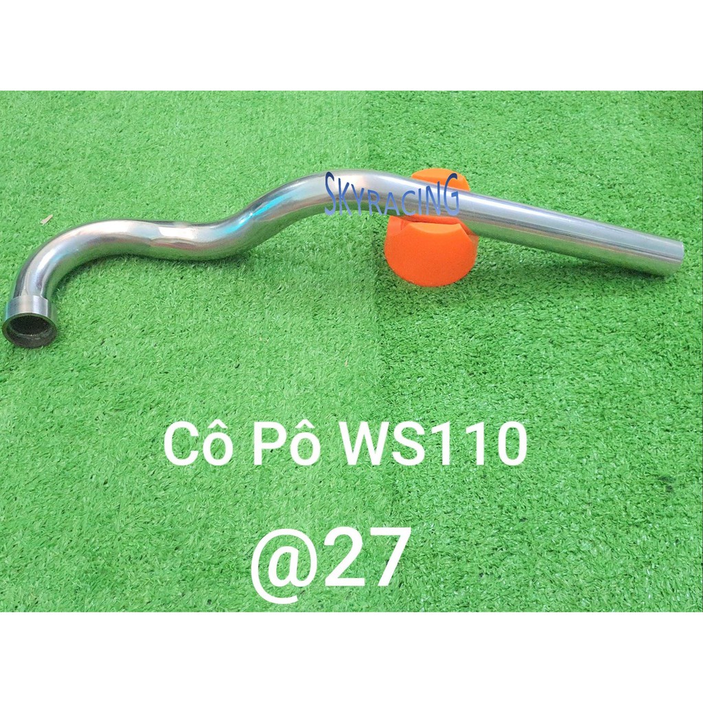 Cổ pô inox 304 gắn pô zin xe WS110
