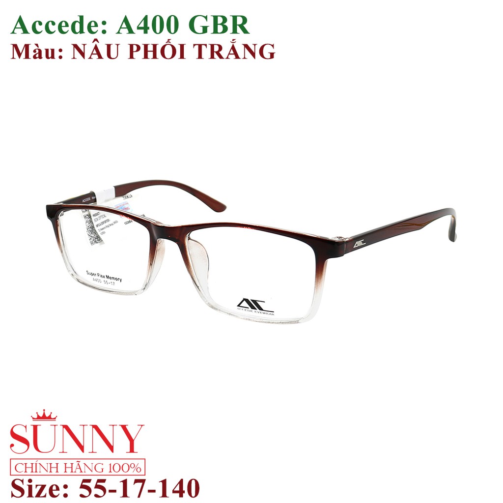 A400 - gọng kính nam nữ Accede chính hãng bảo hành toàn quốc
