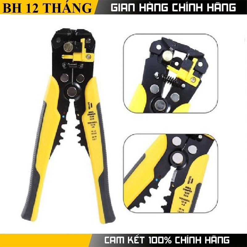 Kìm tuốt dây điện, dây cáp, bấm cos đa năng 0.2 - 6mm