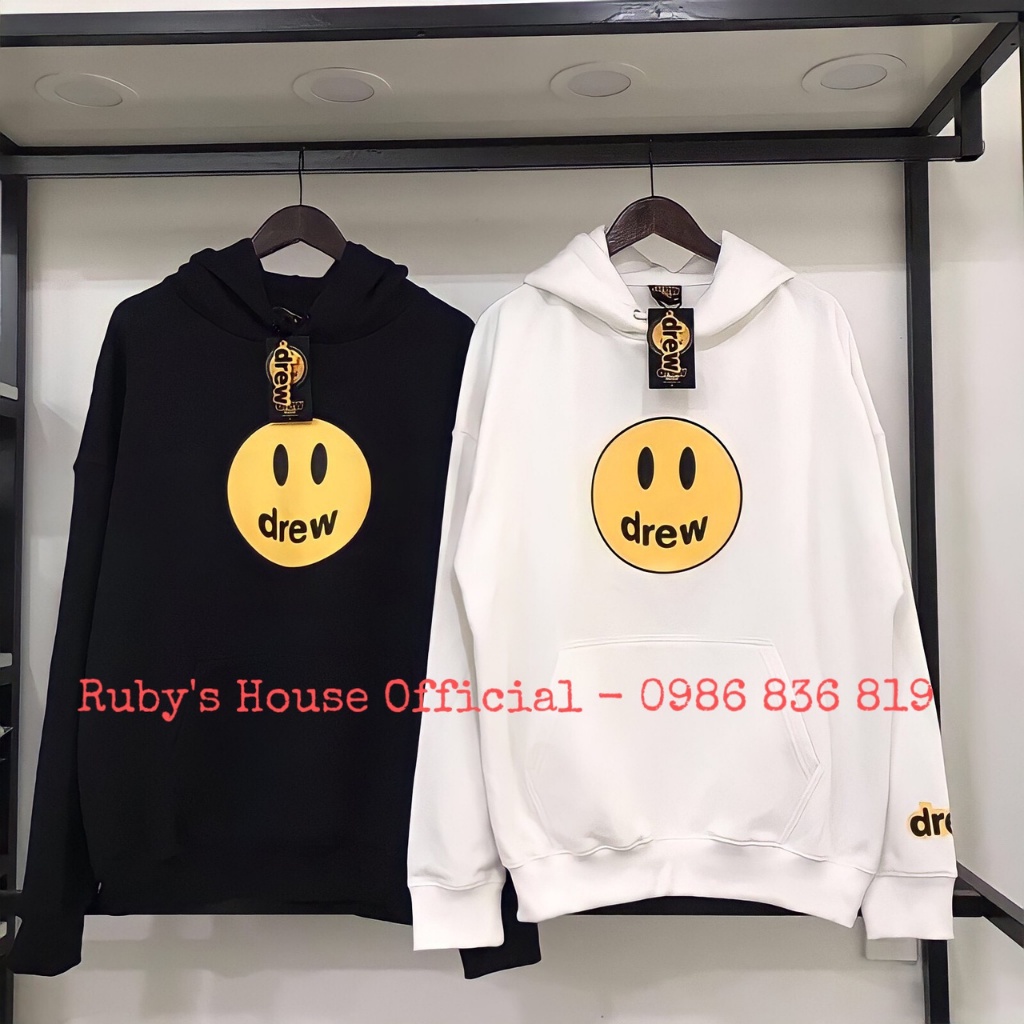 Hoodie drew, Áo hoddie form rộng unisex nam nữ nỉ bông dài tay chất liệu cotton trend thu 2021 | BigBuy360 - bigbuy360.vn