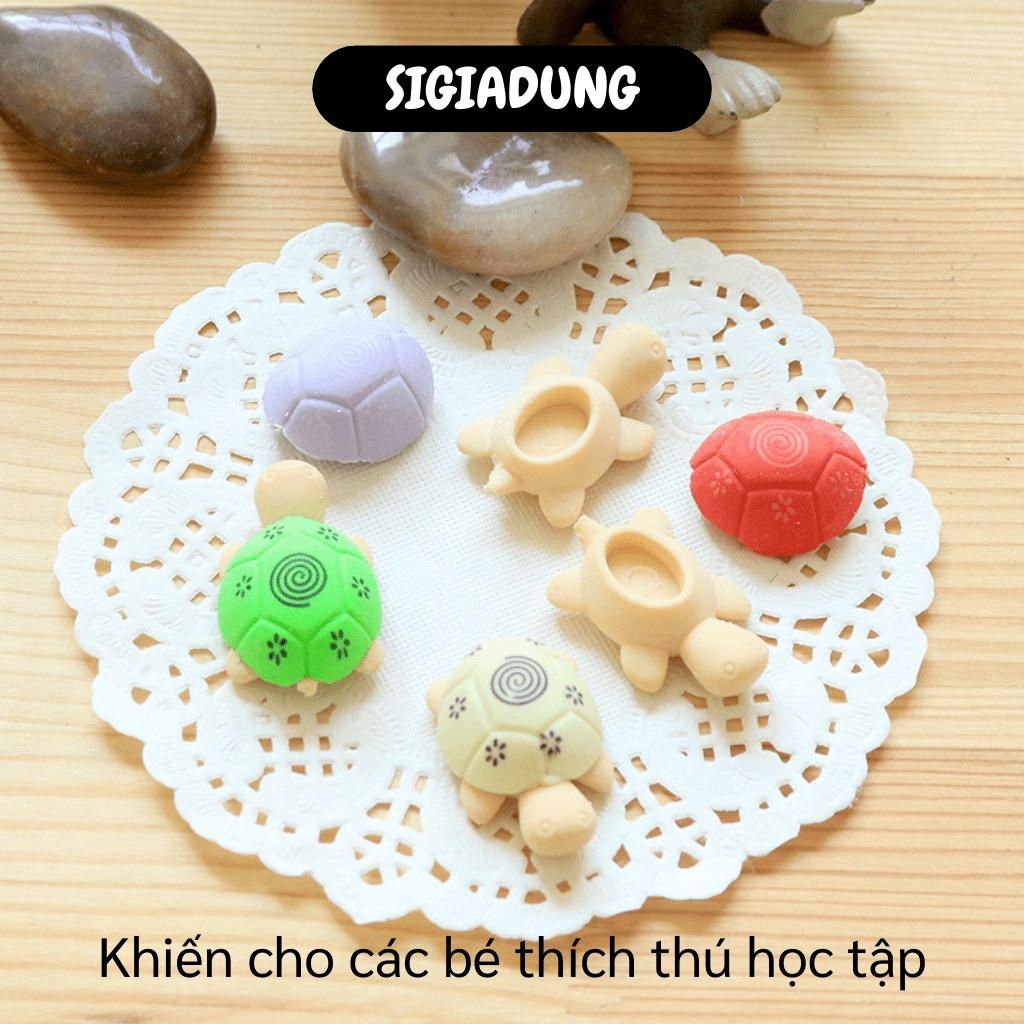 [SGD] Gôm Tẩy Cute - Combo Cục Gôm Tẩy Bút Chì Hình Chú Rùa Nhiều Màu Cho Bé 8233