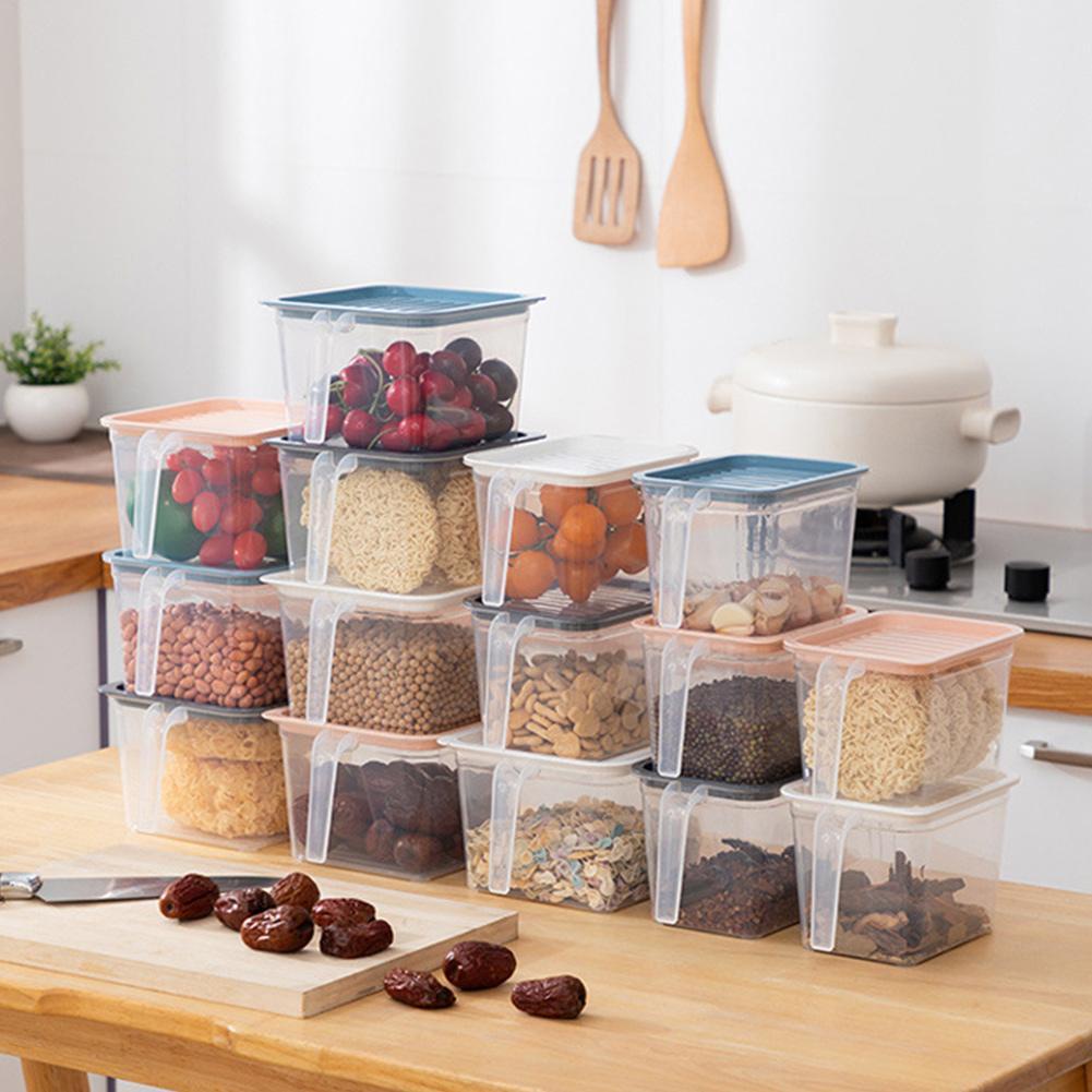 Hộp Đựng Thực Phẩm Hình Vuông Có Tay Cầm Đa Năng J0L2