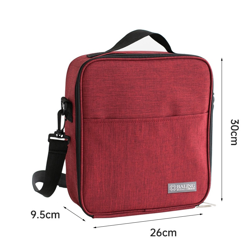 Túi Đựng Hộp Cơm Trưa Giữ Nhiệt Chống Nước Bằng Vải Oxford Cho Nam Và Nữ Ốp