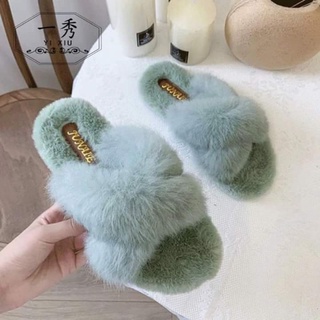 Dép lông mang trong nhà cho nữ