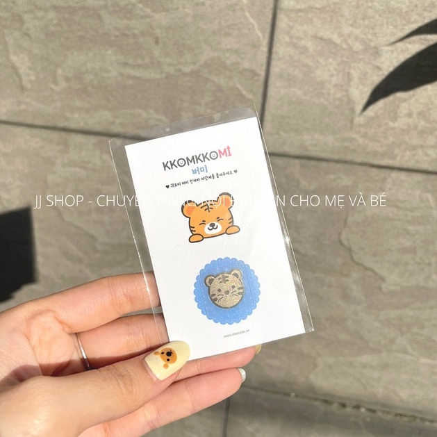 Miếng Dán Chặn Sóng Điện Thoại Chặn Bức Xạ Điện Từ Hình Con Hổ An Toàn KKOMKKOMI Hàn Quốc
