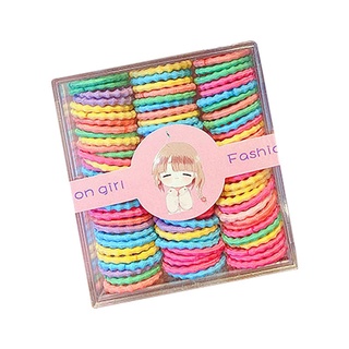 Hộp 100 chun cột tóc cho bé nhiều màu - good deal