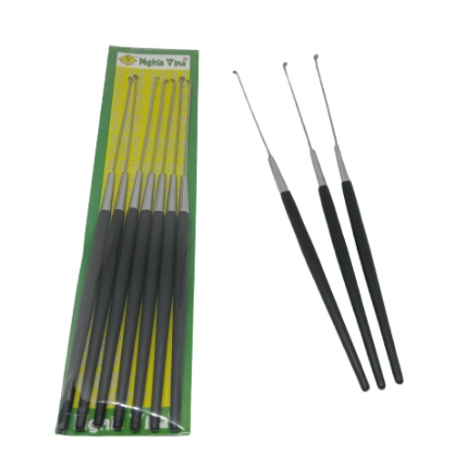 Combo 10 cây móc ráy tai trơn đen