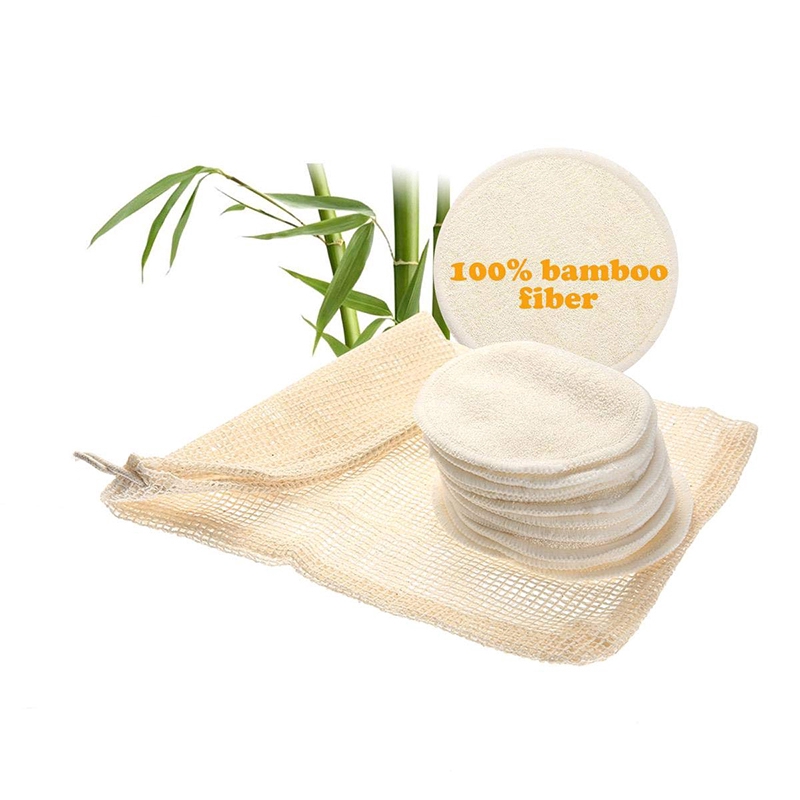 Set 12 miếng bông tẩy trang đi kèm túi giặt chuyên dụng