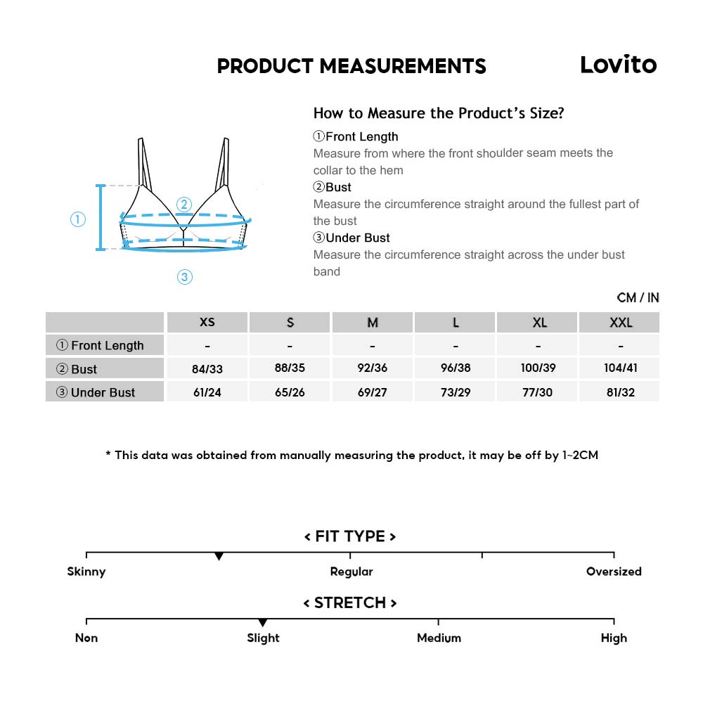 Áo ngực Lovito không gọng họa tiết kẻ sọc với miếng đệm không thể tháo rời L233L089 (màu đen / xanh lá / hồng)