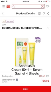 Set dưỡng trắng da vitamin C