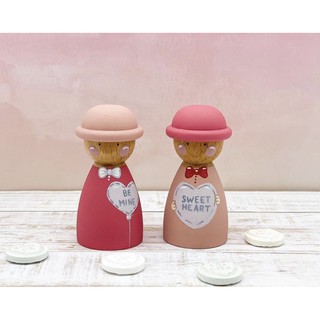 Búp bê gỗ - Nữ có nón cao 7cm