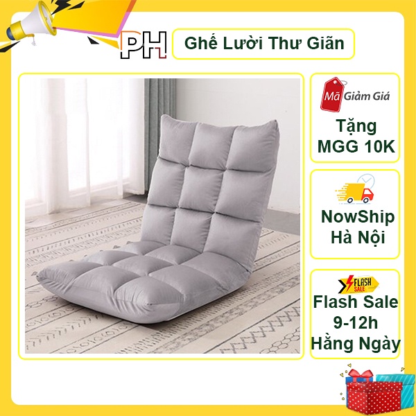 Ghế Lười Sofa Ghế Bệt Tựa Lưng Tặng Kèm Gối Ôm Ngồi Nằm Thư Giãn Thông Minh Đa Năng Có Thể Gập Mở Gấp Gọn