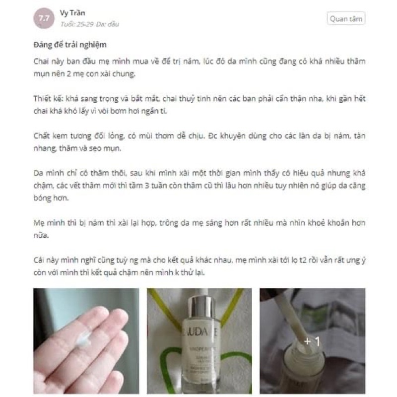 𝐒𝐞𝐫𝐮𝐦 𝐂𝐚𝐮𝐝𝐚𝐥𝐢𝐞 giảm nám dưỡng ẩm trắng da