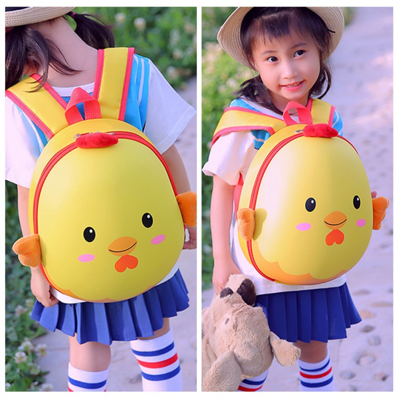 Ba Lô Đi Học Hình Gà Con Dễ Thương Cho Bé