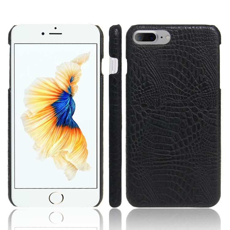 For iPhone 8 Plus Case Crocodile Pattern Skin Hard Cover