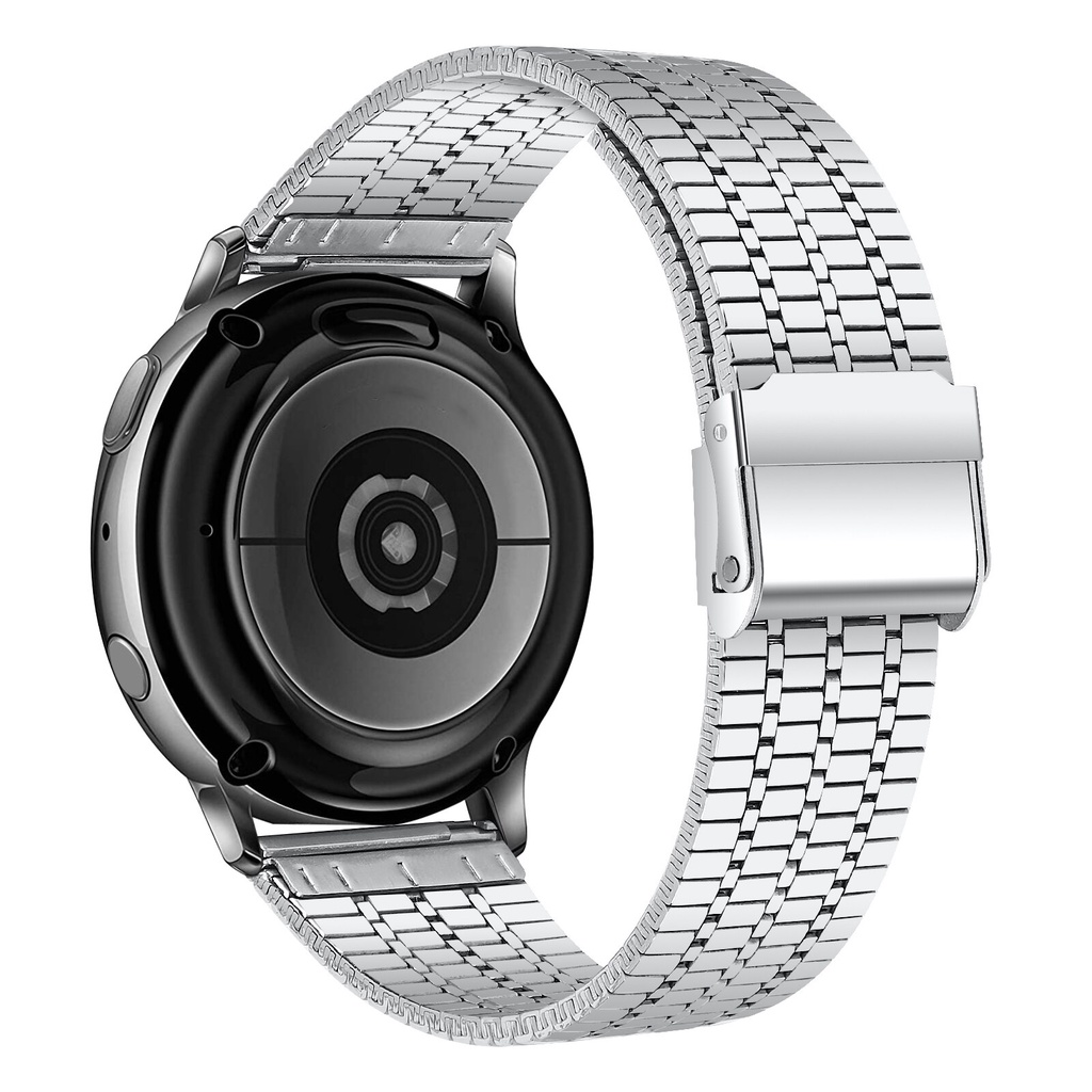 Dây Đồng Hồ Bằng Thép Không Gỉ 20mm 22mm Cho Samsung Galaxy Watch Active 2 Gear S2 S3 S4