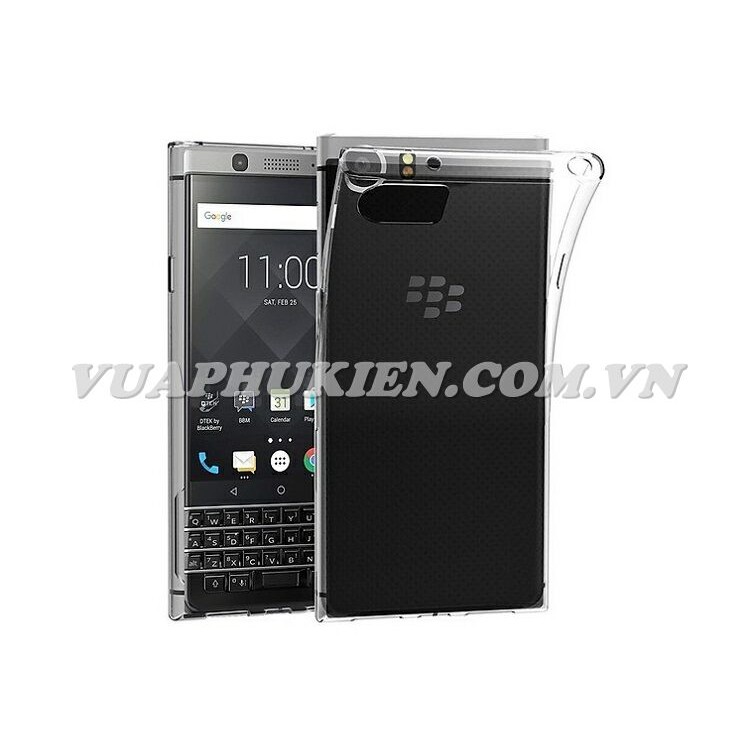 Ốp lưng Silicone dẻo trong suốt cho Blackberry Key One / Key 2 chống xước, chống va đập
