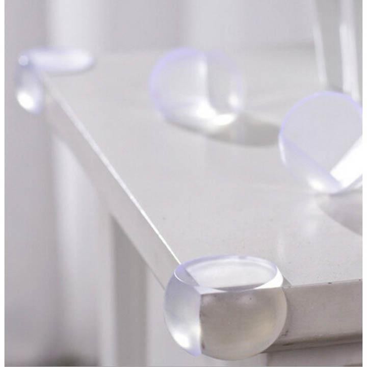 Combo 8 miếng silicon bọc góc bàn an toàn cho bé (Tròn) - A1 8 Góc Bàn Tròn
