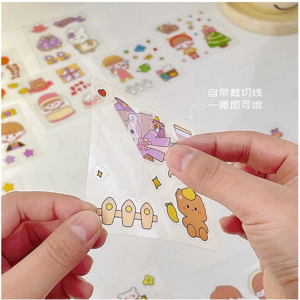 Combo 25 Tờ Sticker Hoạt Hình Chống Thấm Nước Dễ Thương - Dán Trên Nhiều Chất Liệu