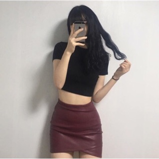 CROPTOP TRƠN TAY NGẮN