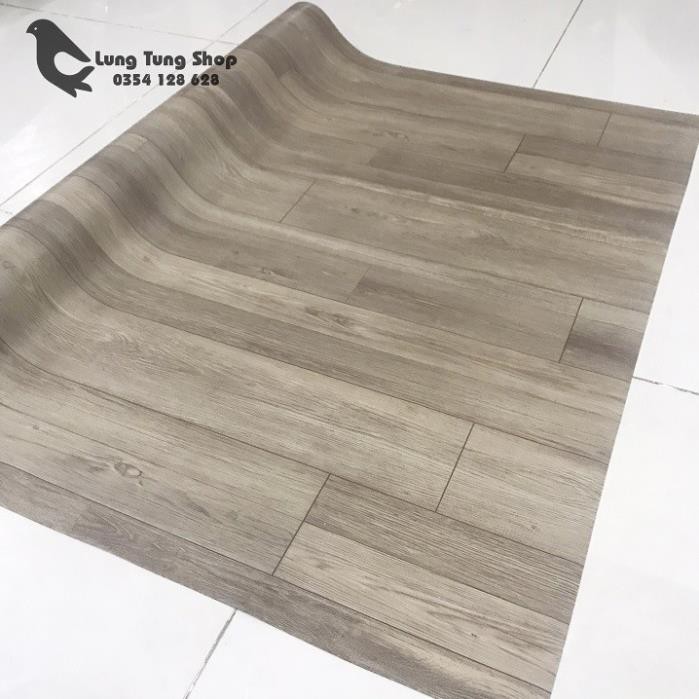Thảm nhựa simili vân gỗ xám - thảm nhựa pvc trải sàn