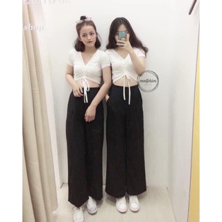 Quần vải ống xuông 3 màu