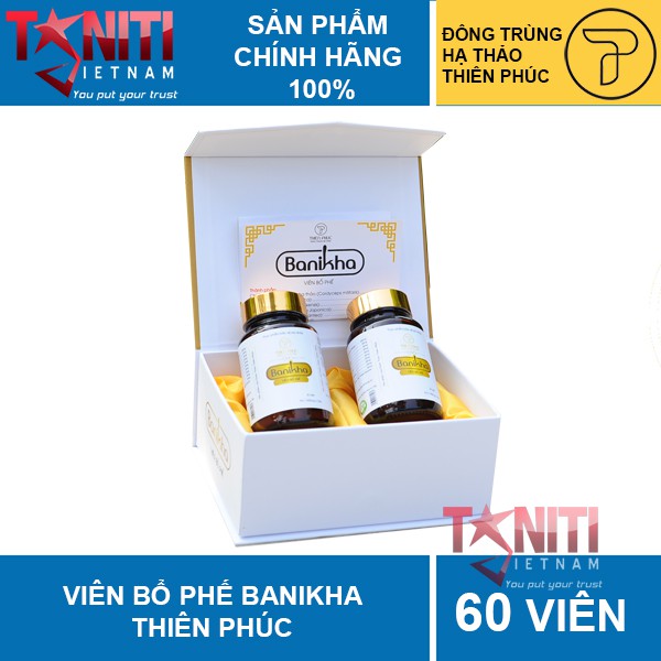 Viên bổ phế Banikha Thiên Phúc - 2 lọ x 30 viên