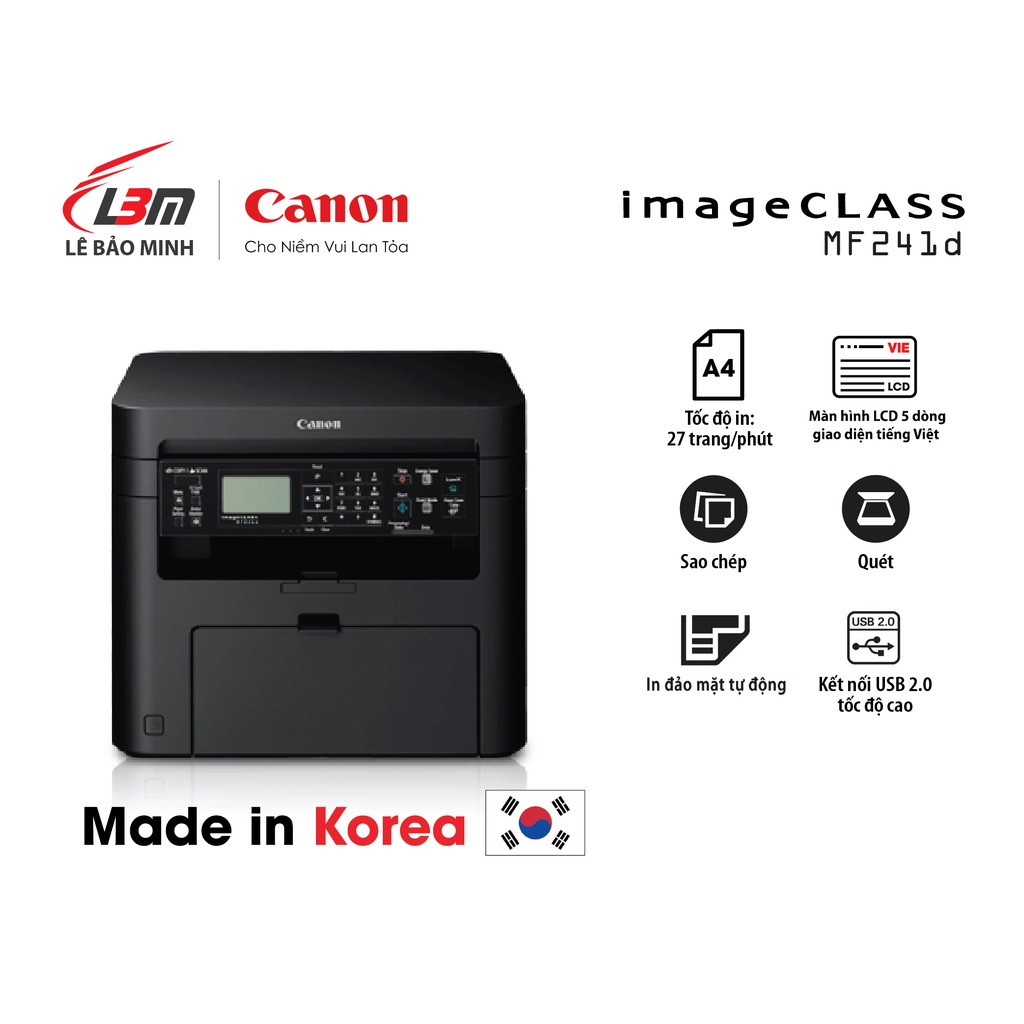 Máy in Laser đa chức năng Canon MF241D  đảo mặt tiết kiệm giấy